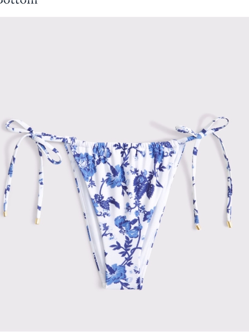 Abercrombie Low Rise Side Tie Cheeky Bikini Bottoms